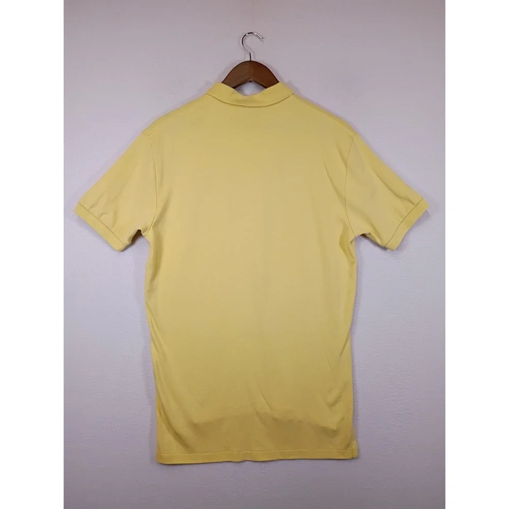 Preppy Polo Ralph Lauren Mens Small Yellow Short Sleeve Cotton Pony Logo Shirt